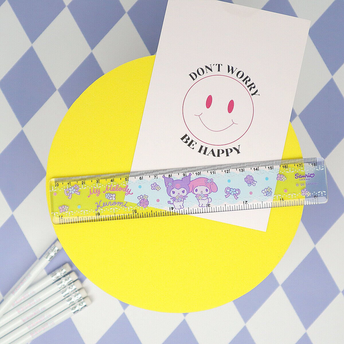 Linjal - Kuromi & My Melody Lace 18cm