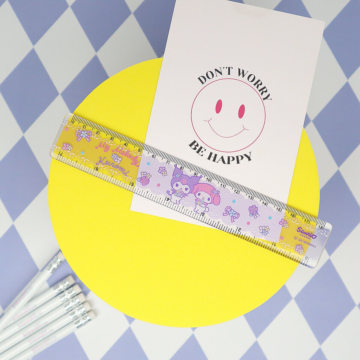 Linjal - Kuromi & My Melody Lace 18cm