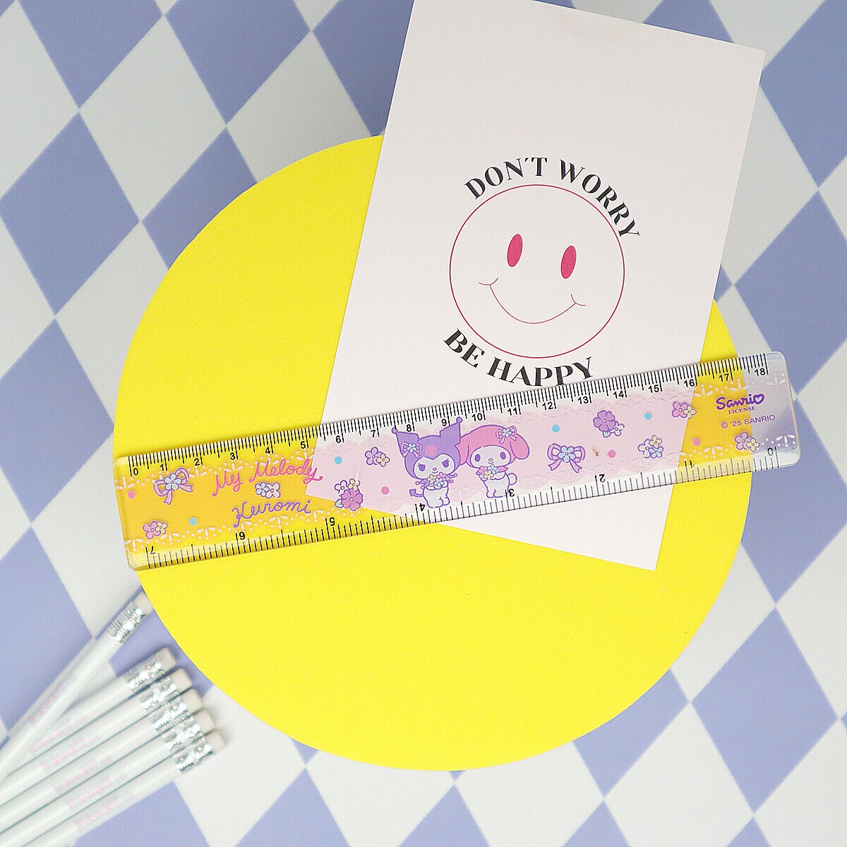 Linjal - Kuromi & My Melody Lace 18cm