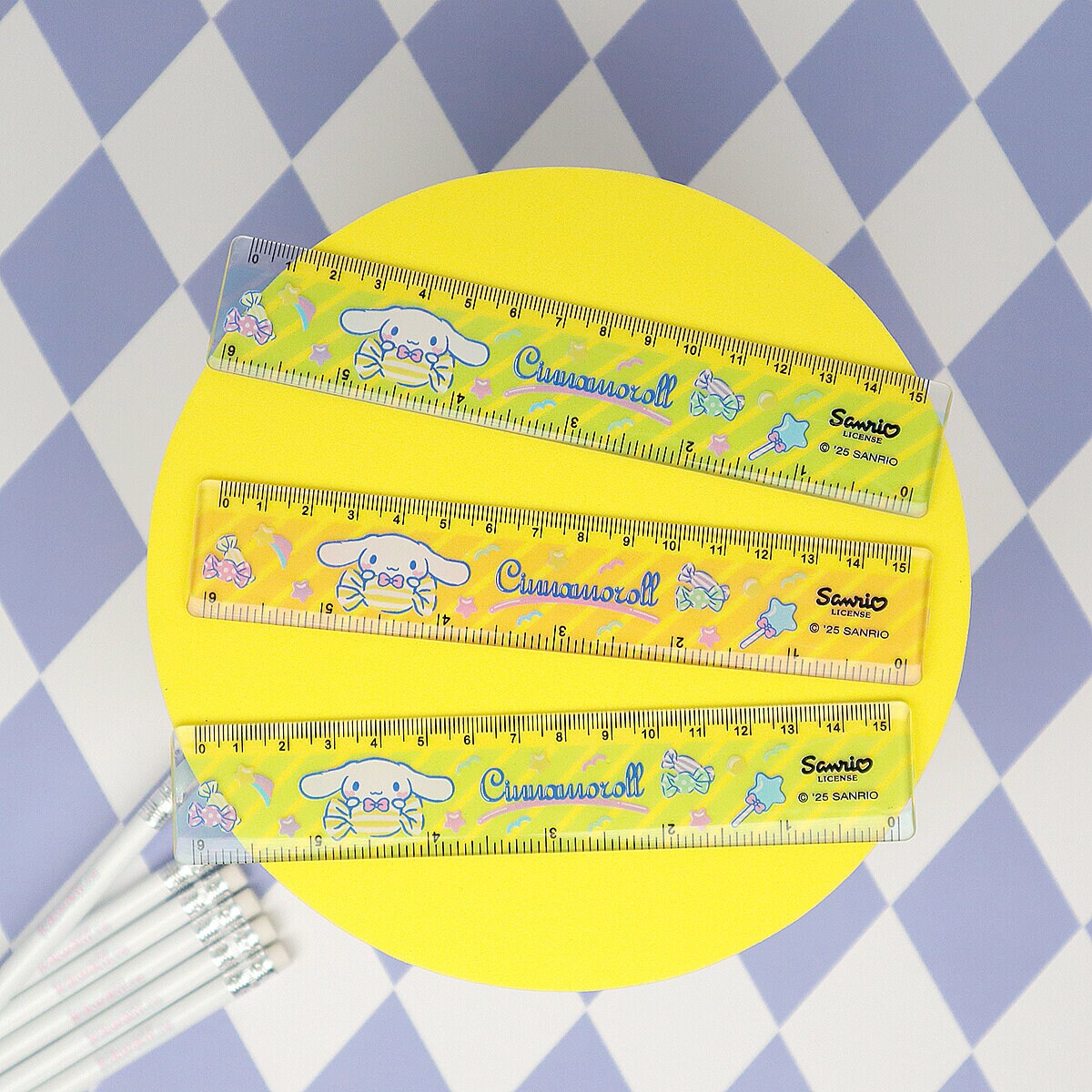 Linjal - Cinnamoroll Candy Striped 15cm