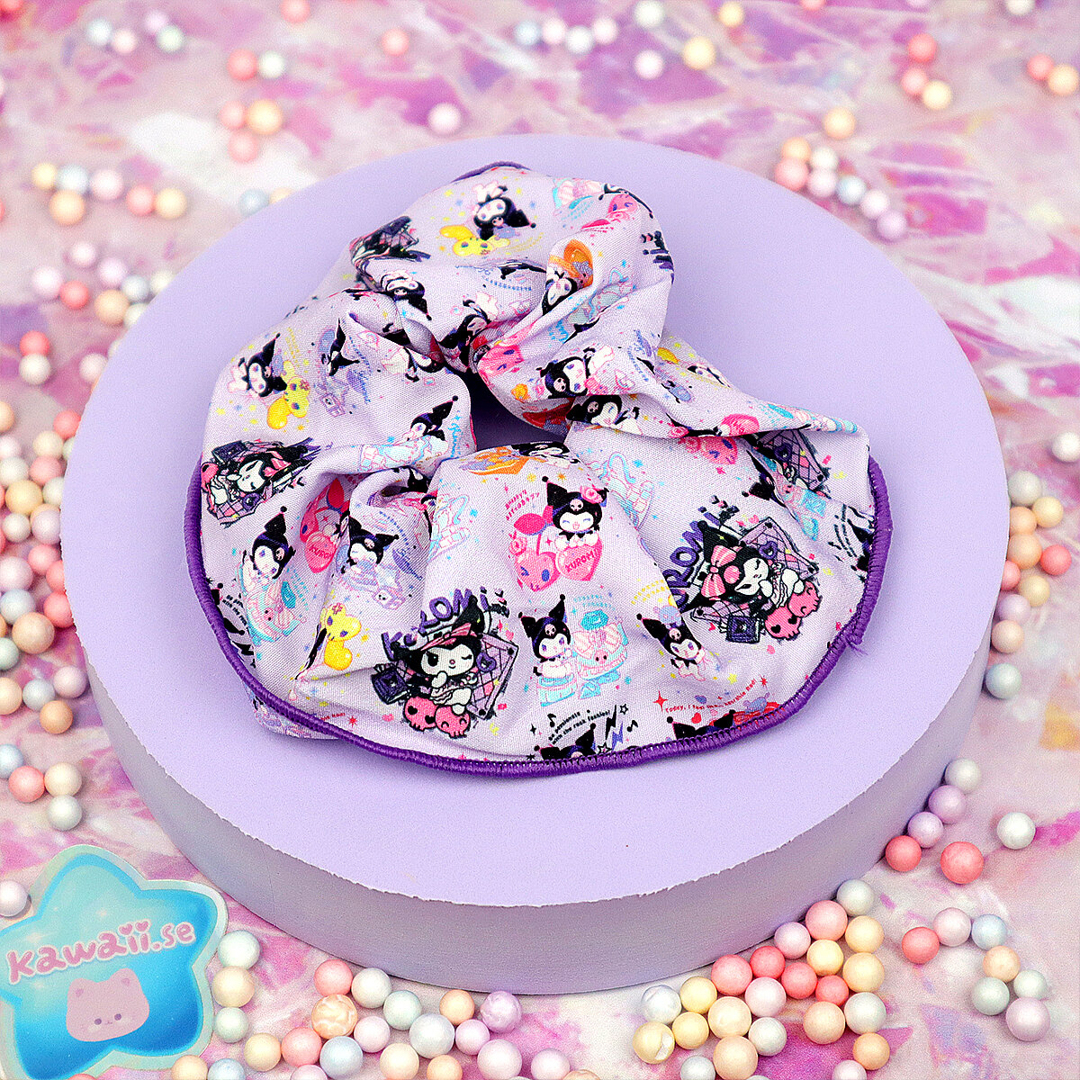 Scrunchie - Kuromi Allover