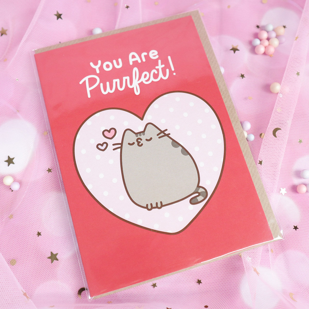 Kort med kuvert - Pusheen, You Are Purrfect