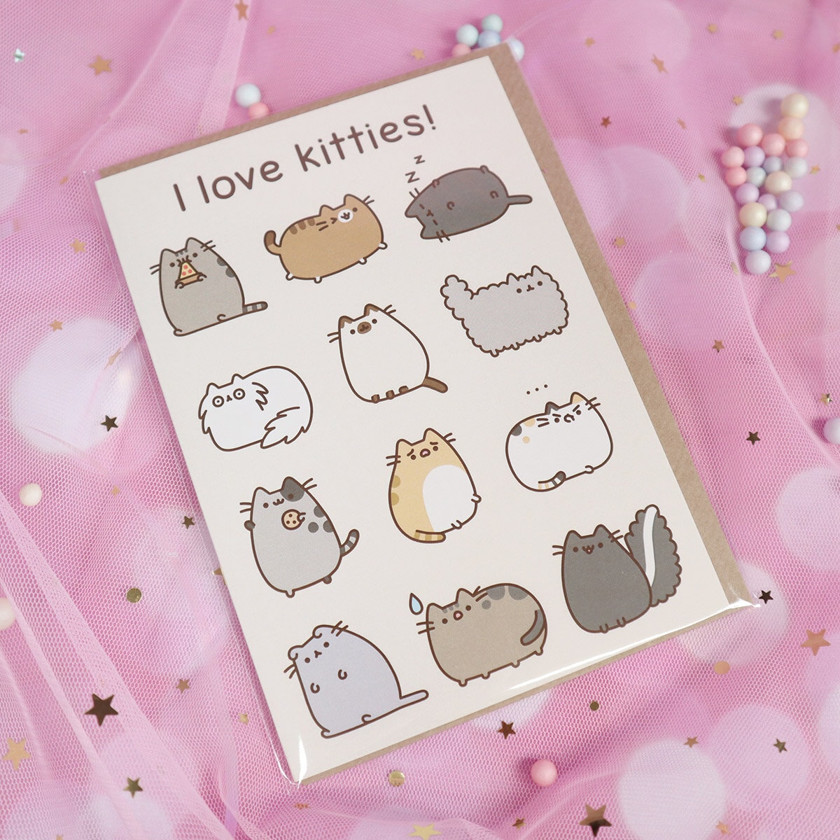 Pusheen i love sales kitties
