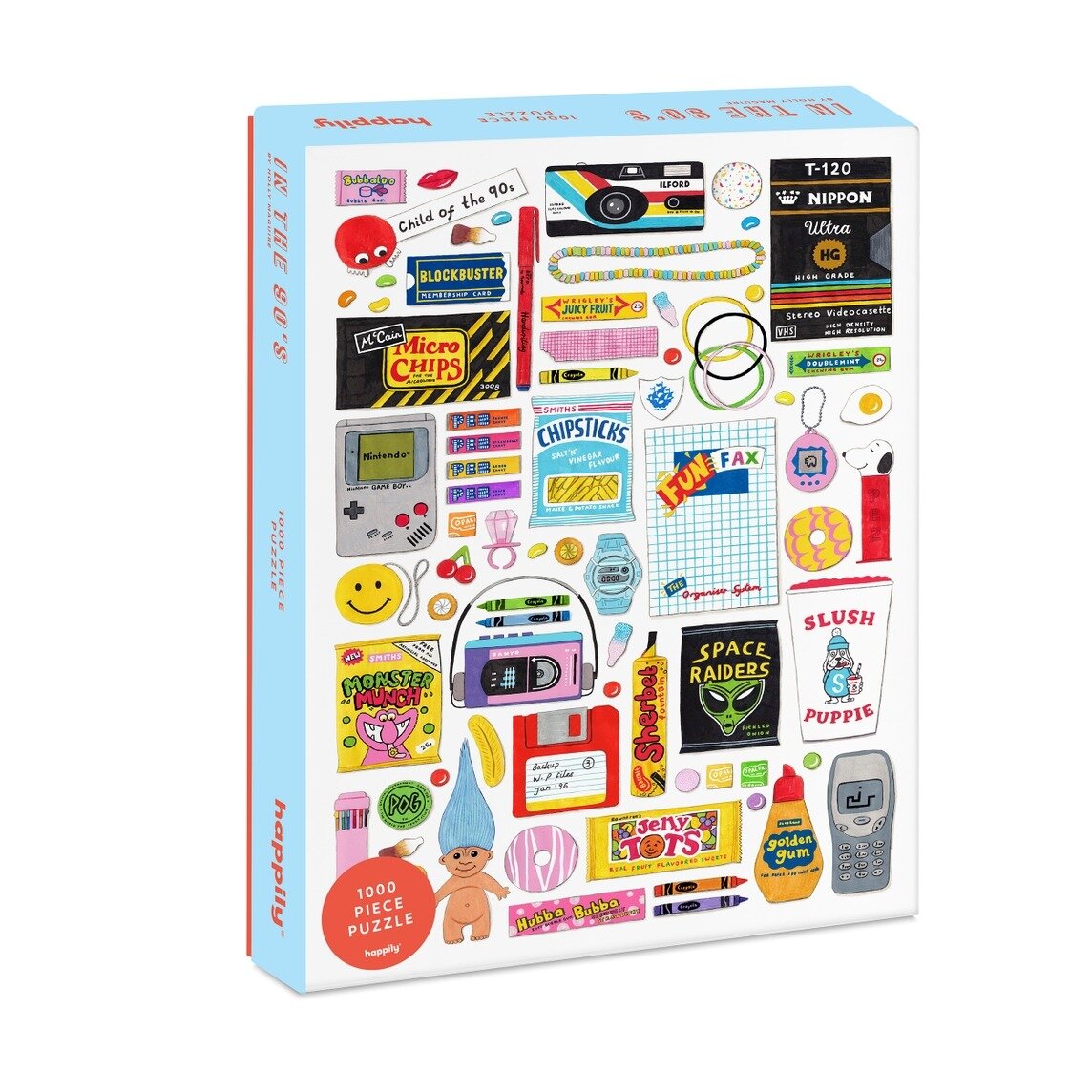 Retro 90s-pussel, 1000 bitar