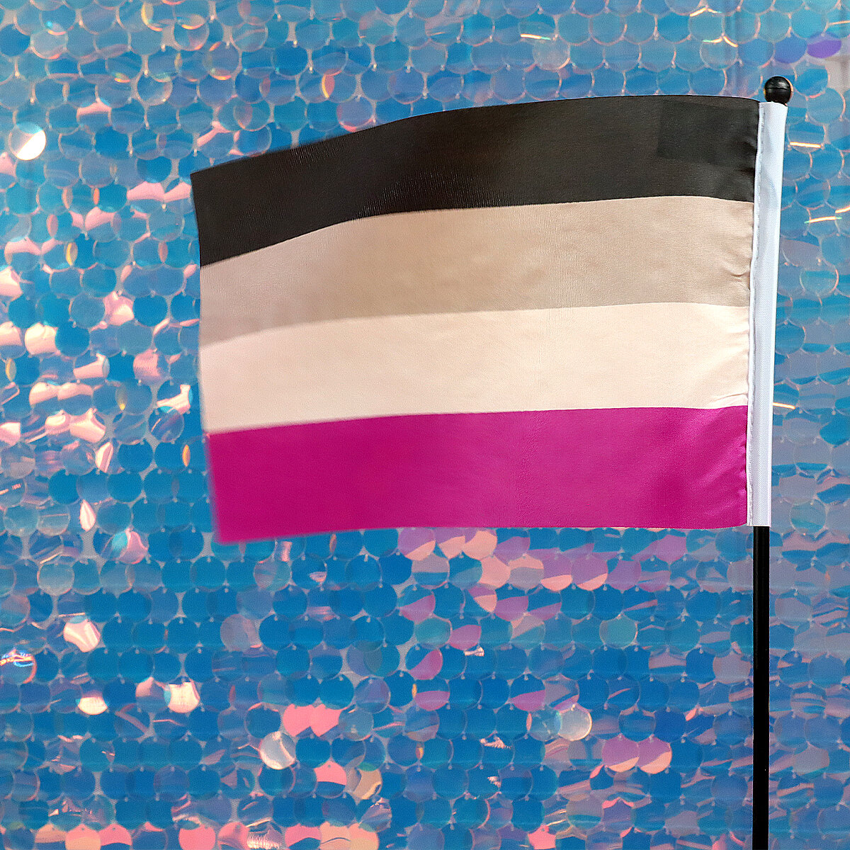 Liten ace/asexuell-flagga