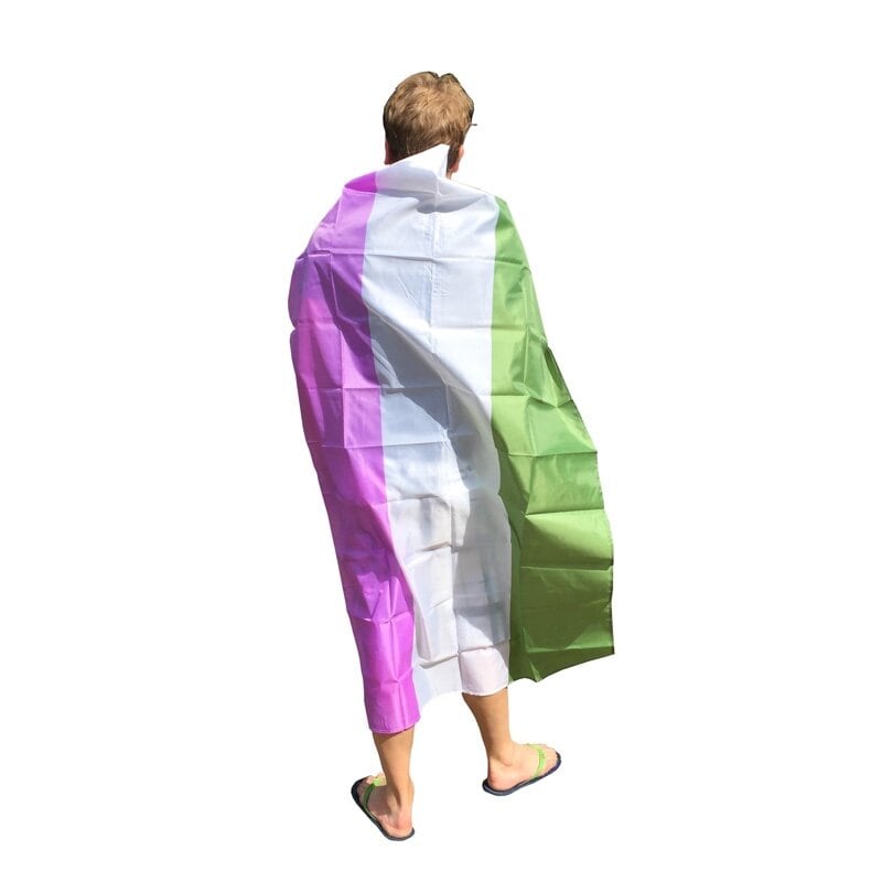 Genderqueer-flagga - x-large