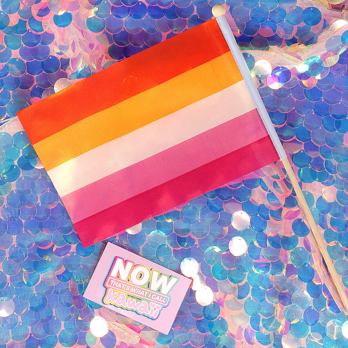 Liten Lesbian sunset-flagga