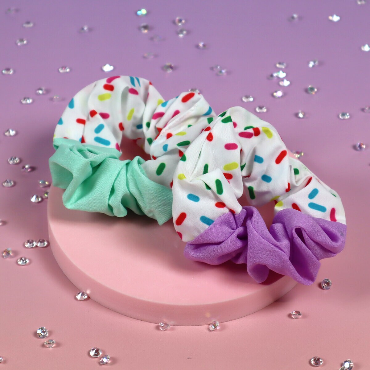 Scrunchie med strössel