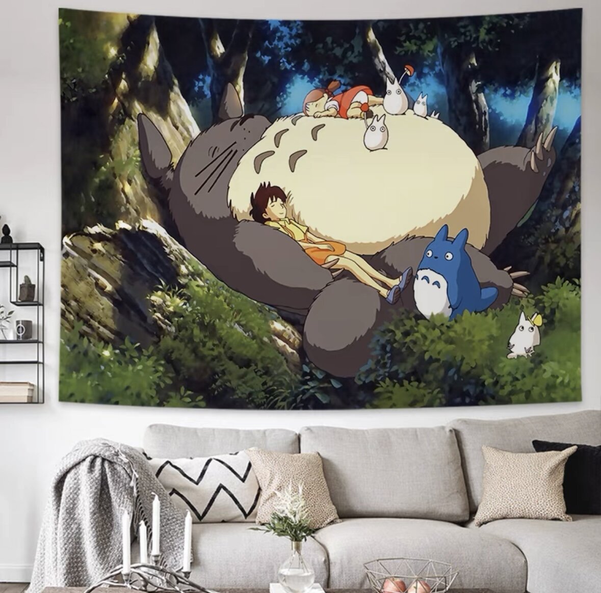 Väggdekoration Totoro sovande