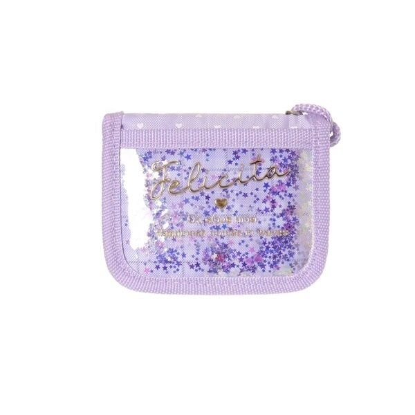 Lila plånbok med glitter, Felicita