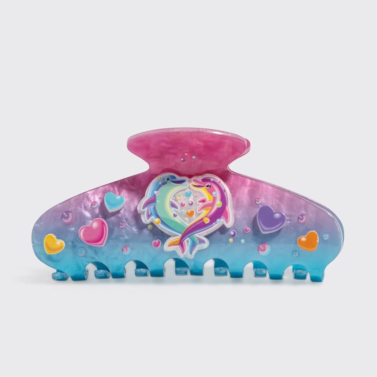 Glittrig hårklämma - Lisa Frank Dancing Dolphins