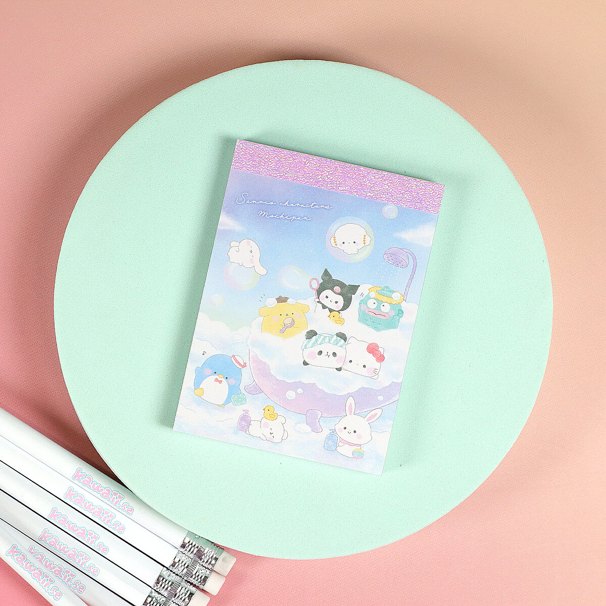 Sanrio x Mochipan blått memoblock
