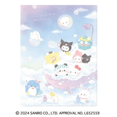 Sanrio x Mochipan blå plastmapp