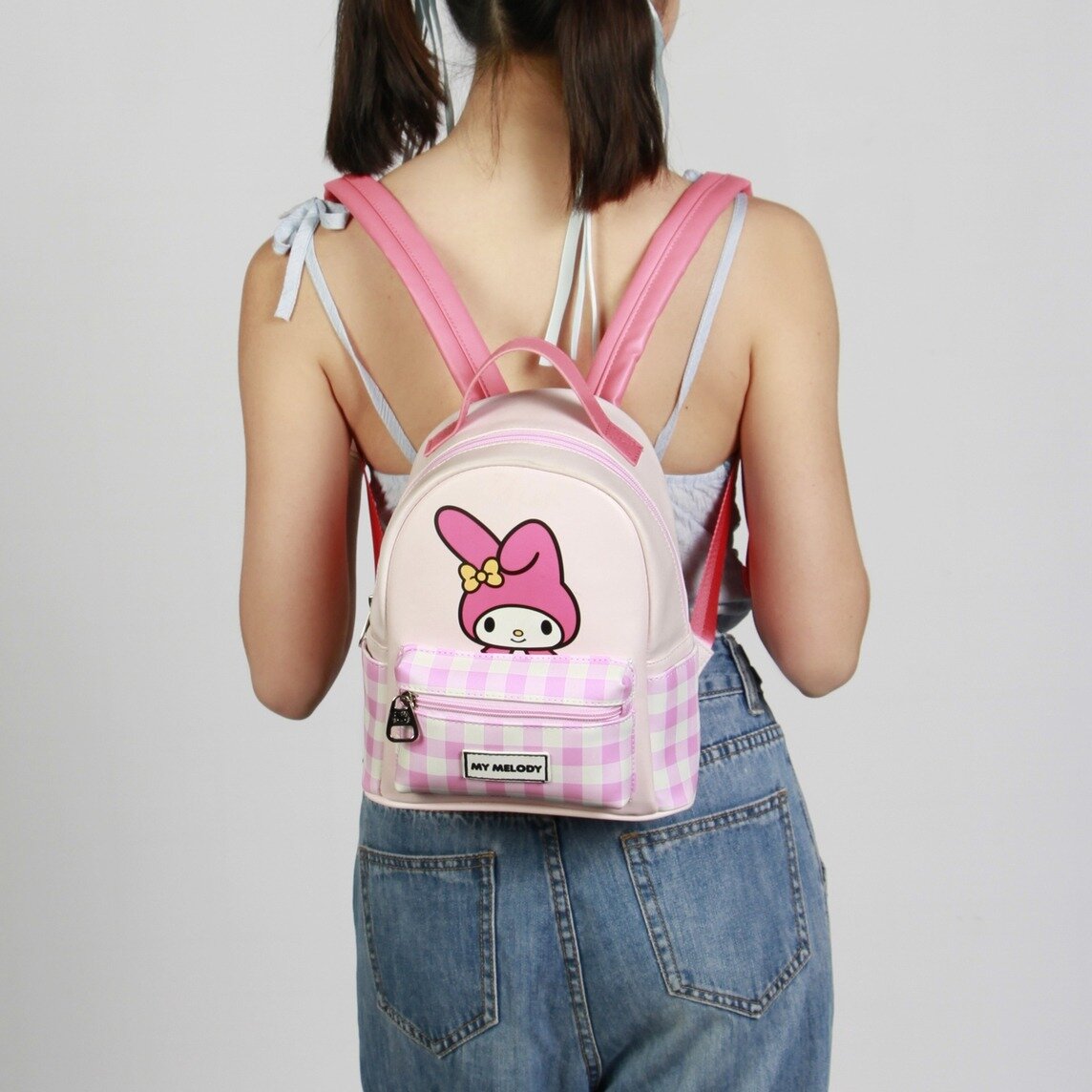 My Melody pink gingham backpack