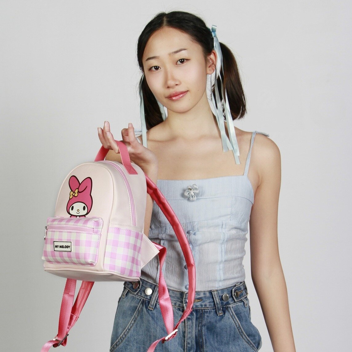 My Melody pink gingham backpack
