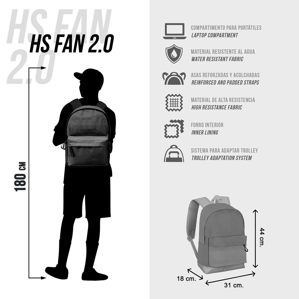 Kuromi black & white backpack