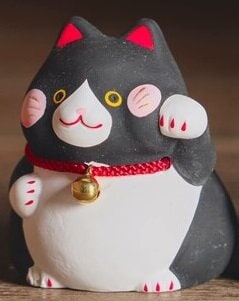 Chonky Svart/Vit Lyckokatt
