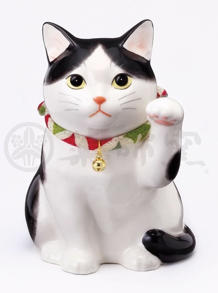 Större lyckokatt, svart-vit