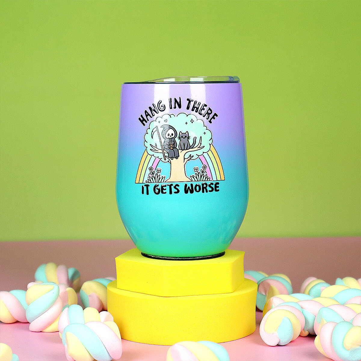 Lilaturkos ståltumbler - It Gets Worse