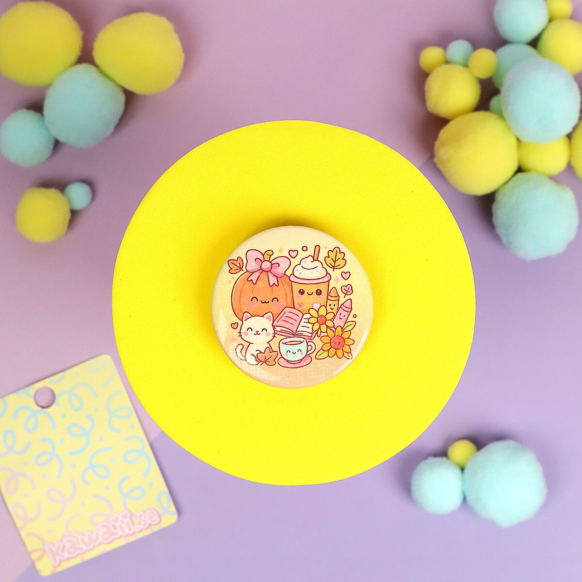 Knapp - Pastel pumpkin life