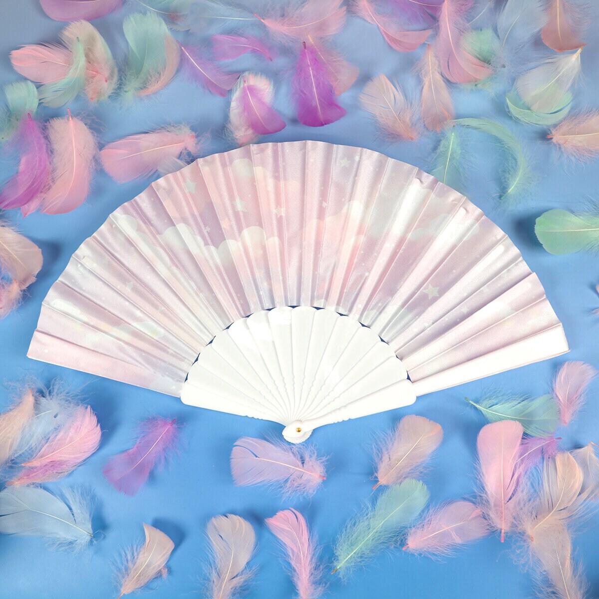 Solfjäder - Pastel clouds