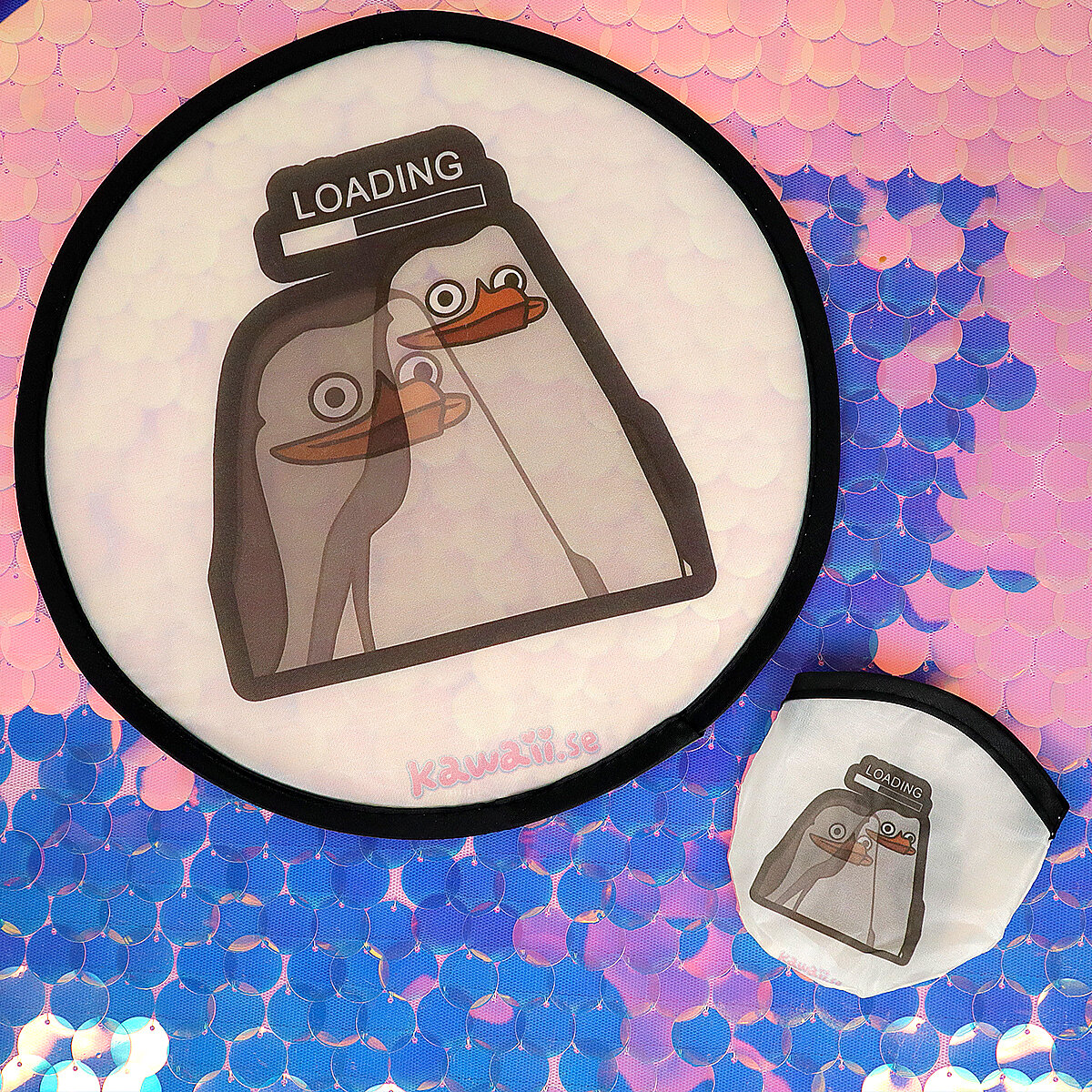Rund fläkt - Loading penguin
