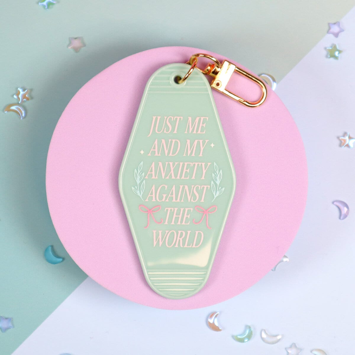 Motel key ring - Just me and my anxiety