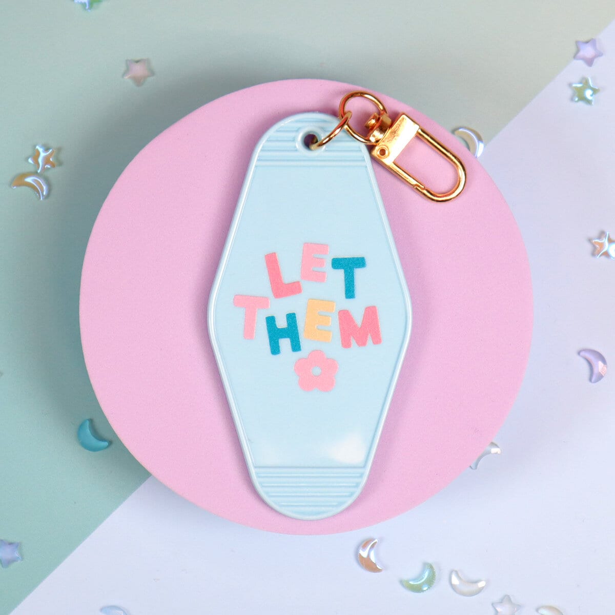 Motel key ring - Let them