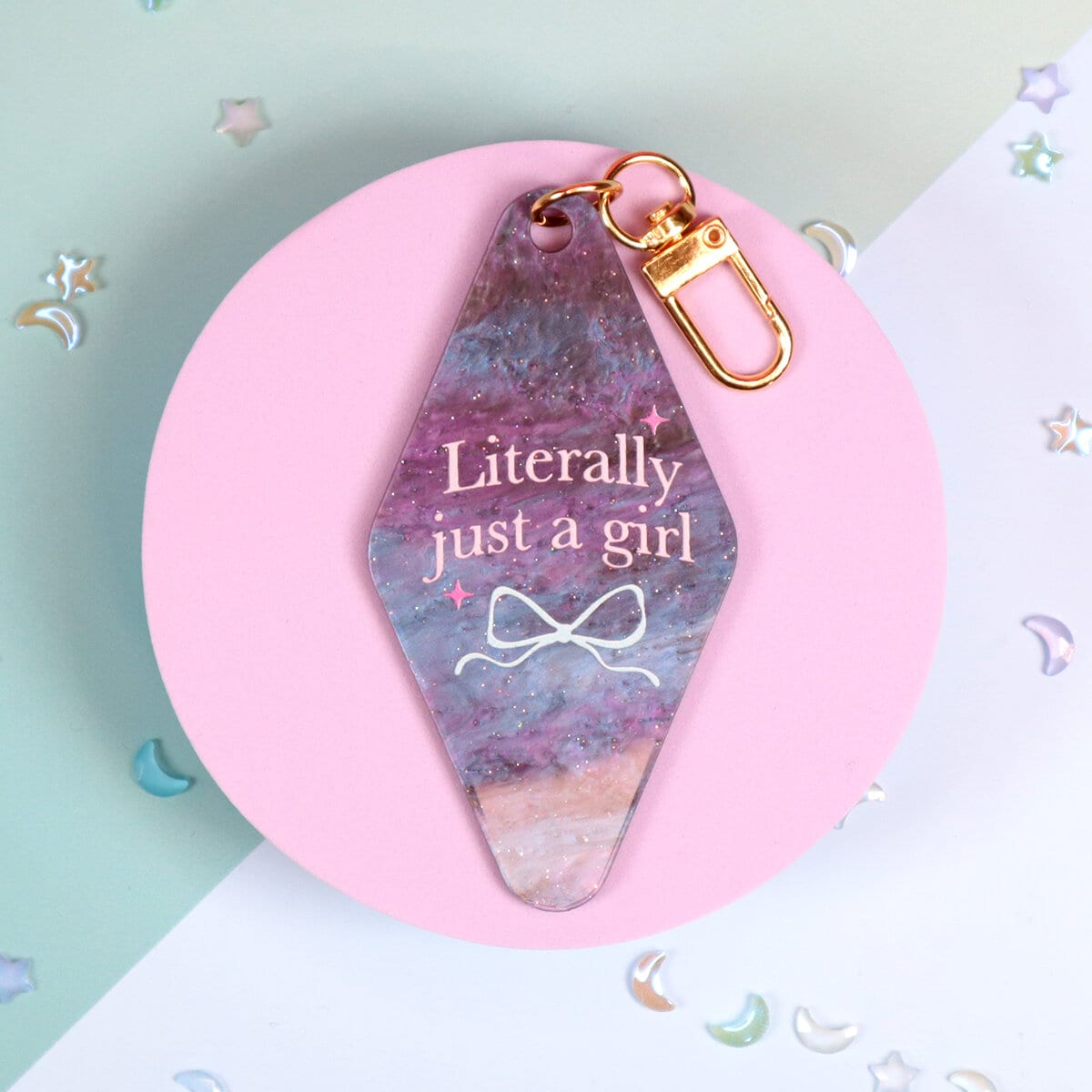 Motel key ring - Literally just a girl