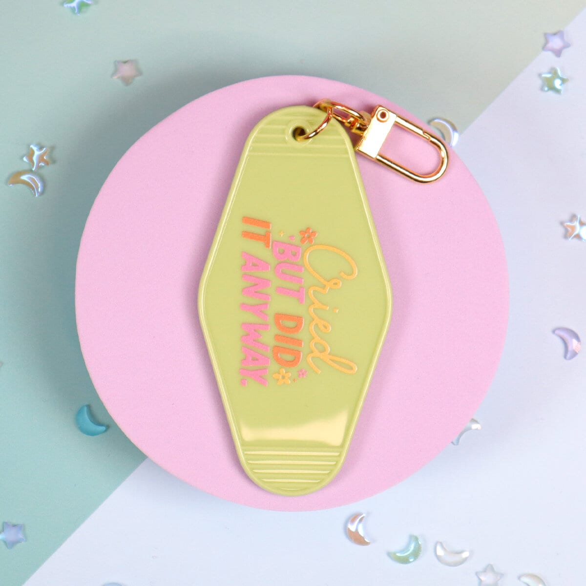 Motel key ring - Cried but did it anyway