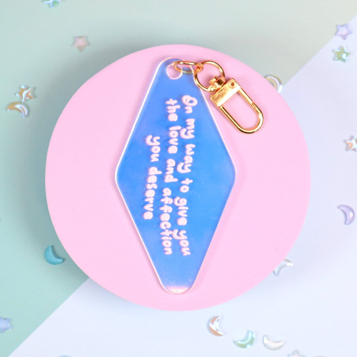 Motel key ring - The love and affection you deserve