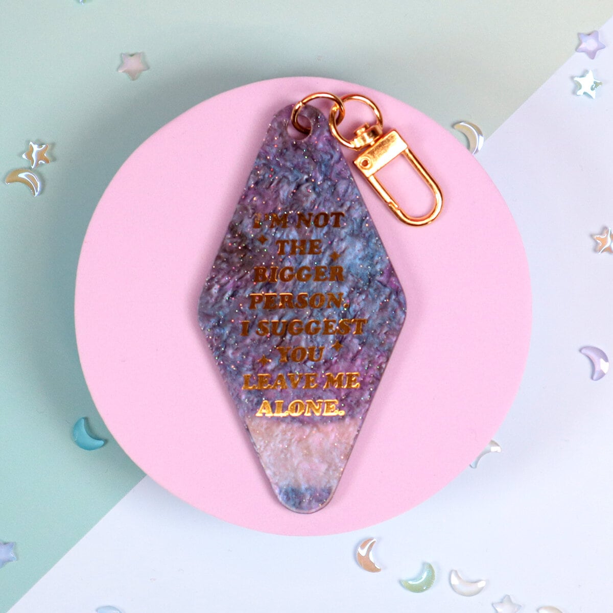 Motel key ring - i´m not the bigger person
