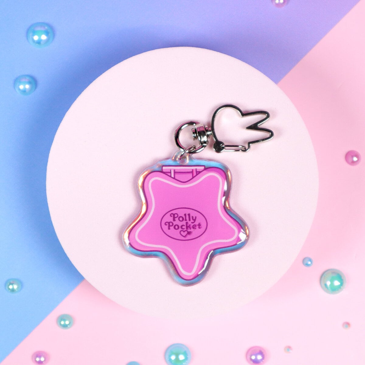 Glittrig bag charm - Polly Pocket star