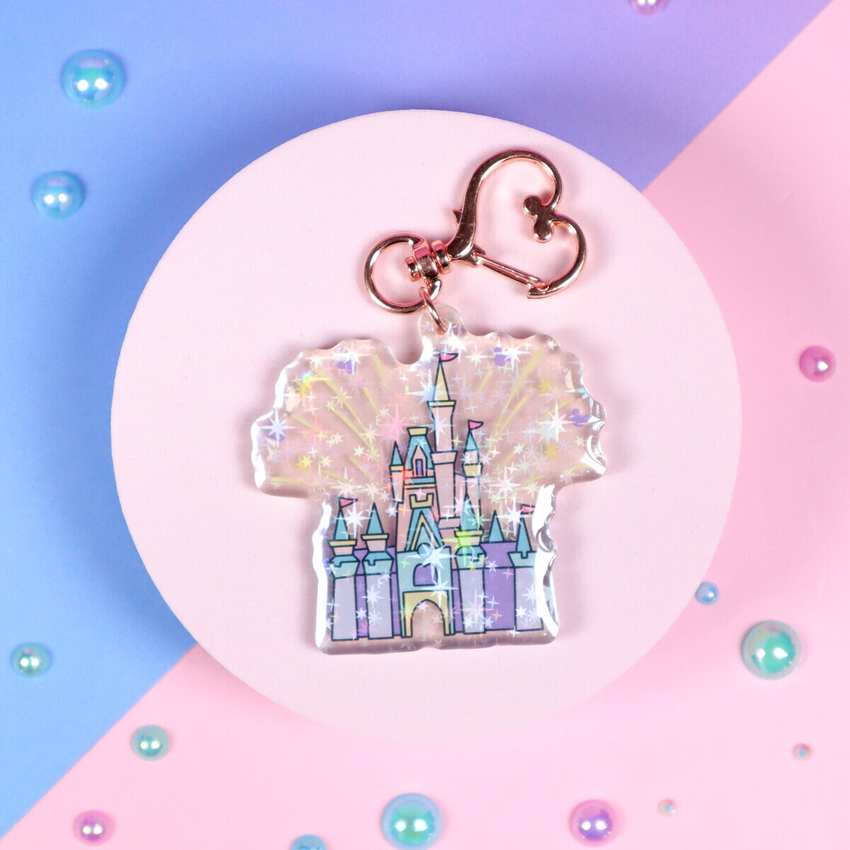 Glittrig bag charm - Magic Castle