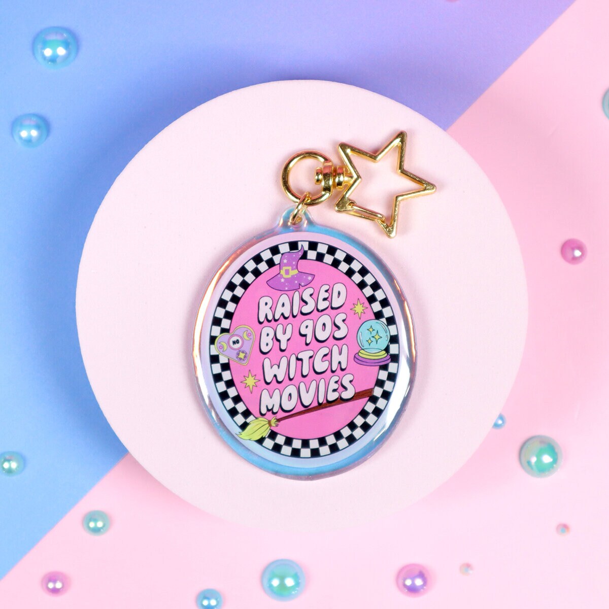 Glittrig bag charm - 90s witch movies