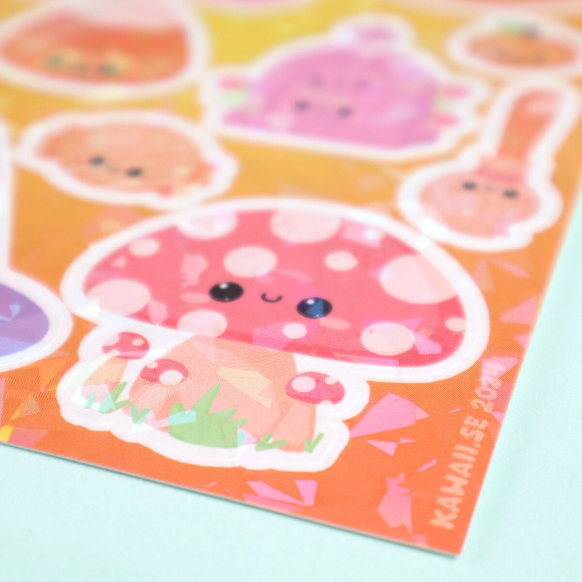 Stickersark - Glittriga Halloweenstickers
