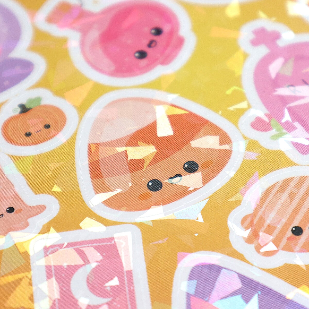 Stickersark - Glittriga Halloweenstickers
