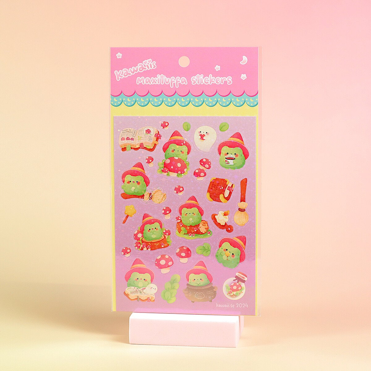 Stickersark A6 - Magic frog