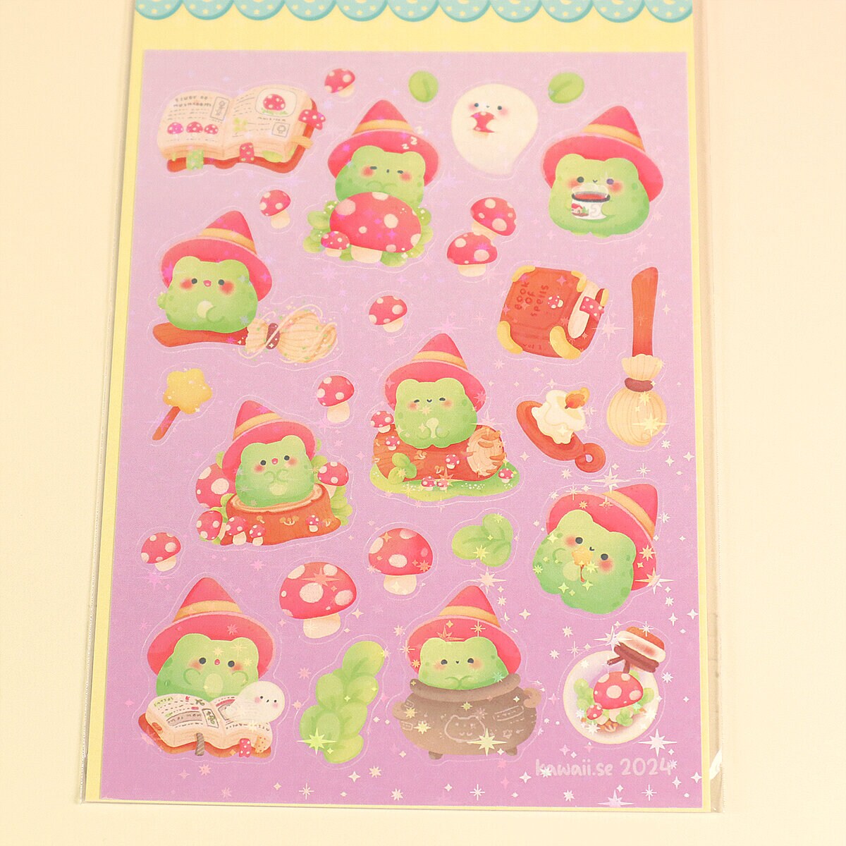 Stickersark A6 - Magic frog