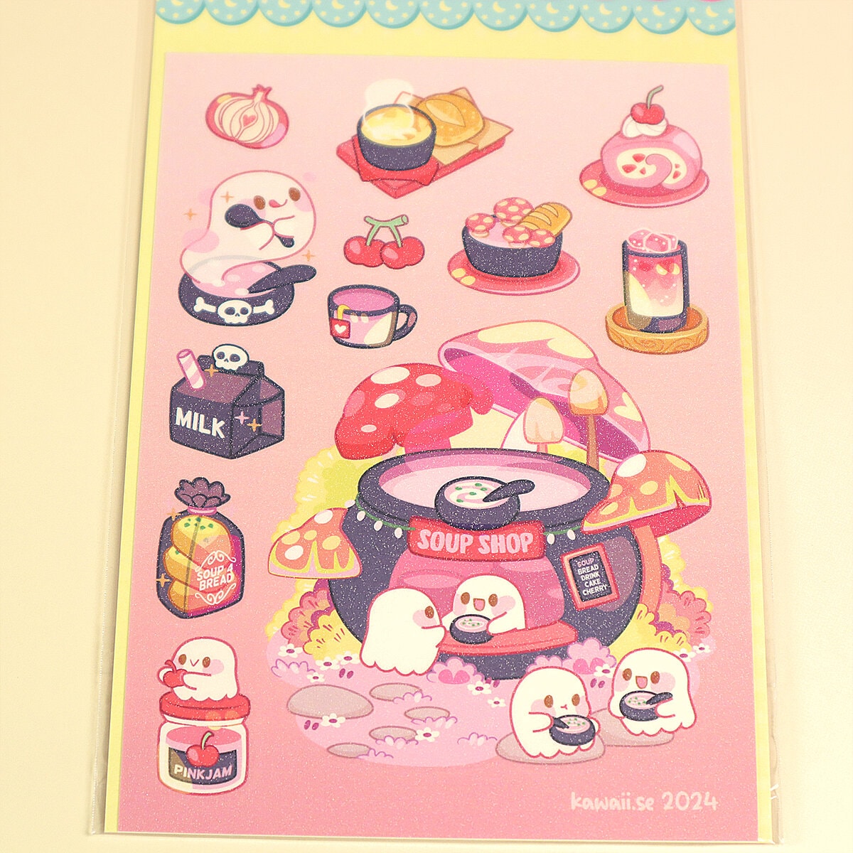Stickersark A6 - Soup ghost