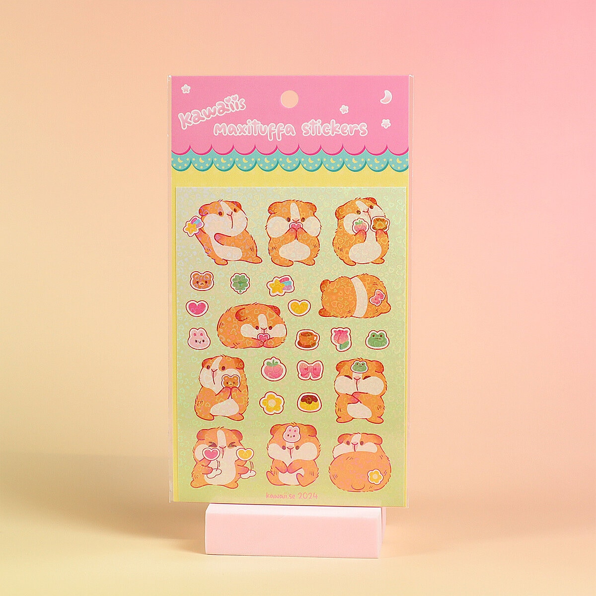 Stickersark A6 - Guinea pig