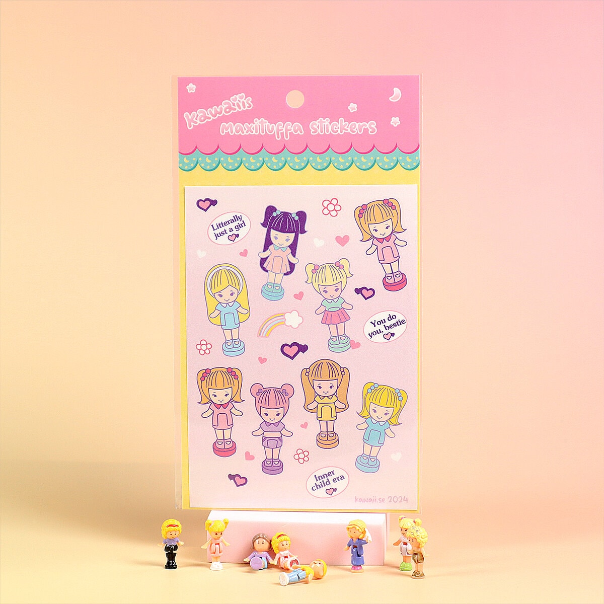Stickersark A6 - Polly Pocket