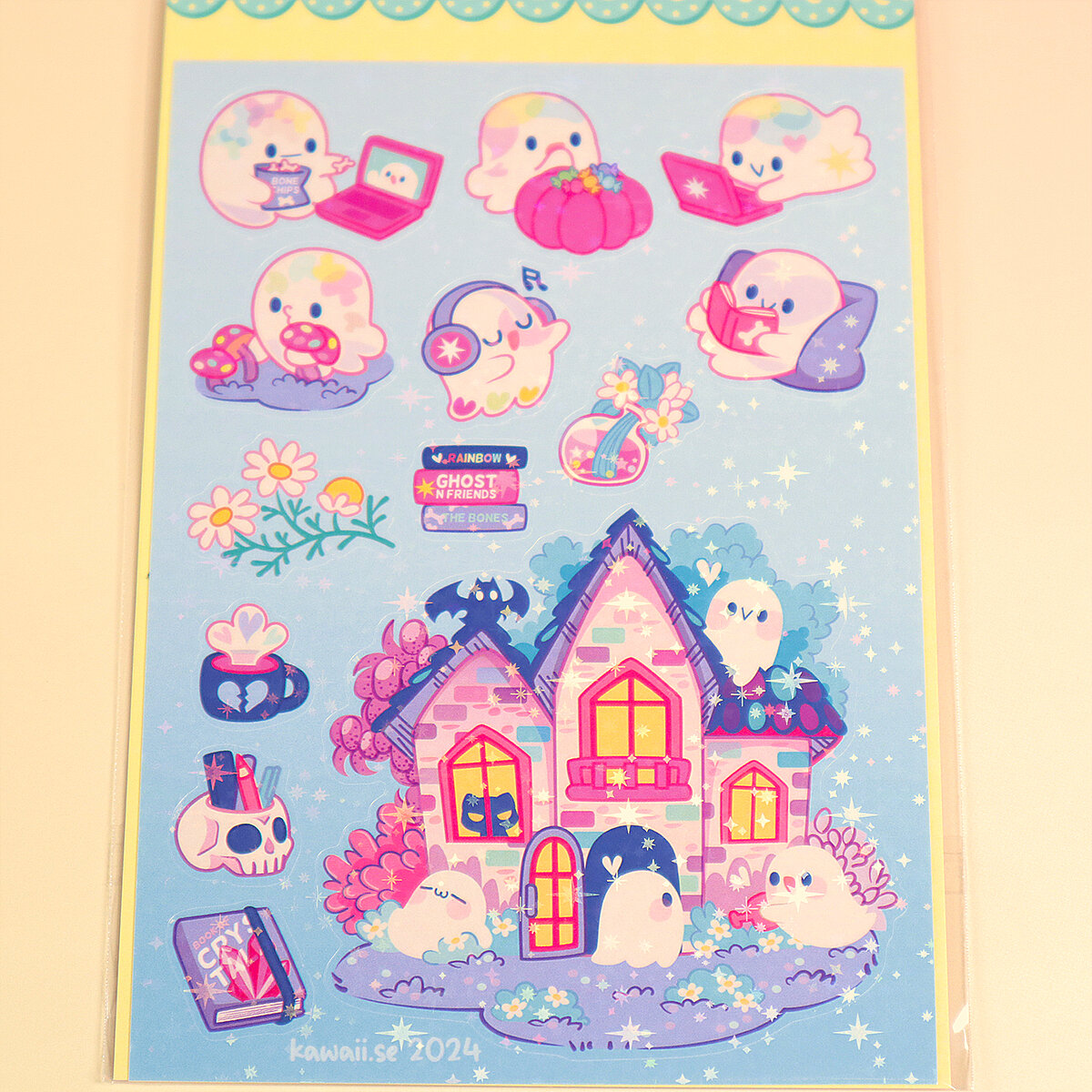 Stickersark A6 - Chillin ghost