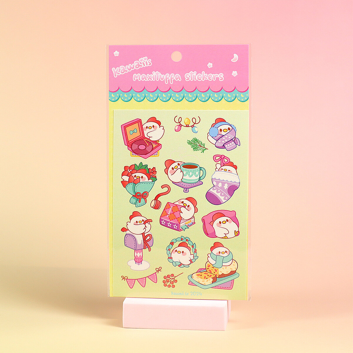 Stickersark A6 - Holiday chick