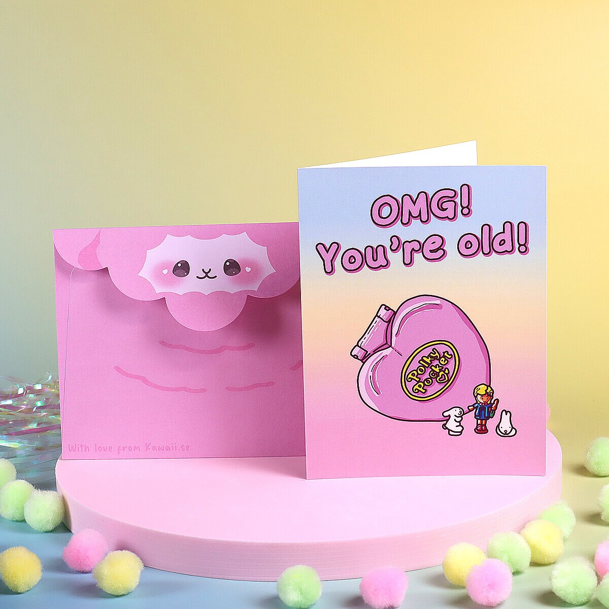 Kort med kuvert - OMG! You´re old!