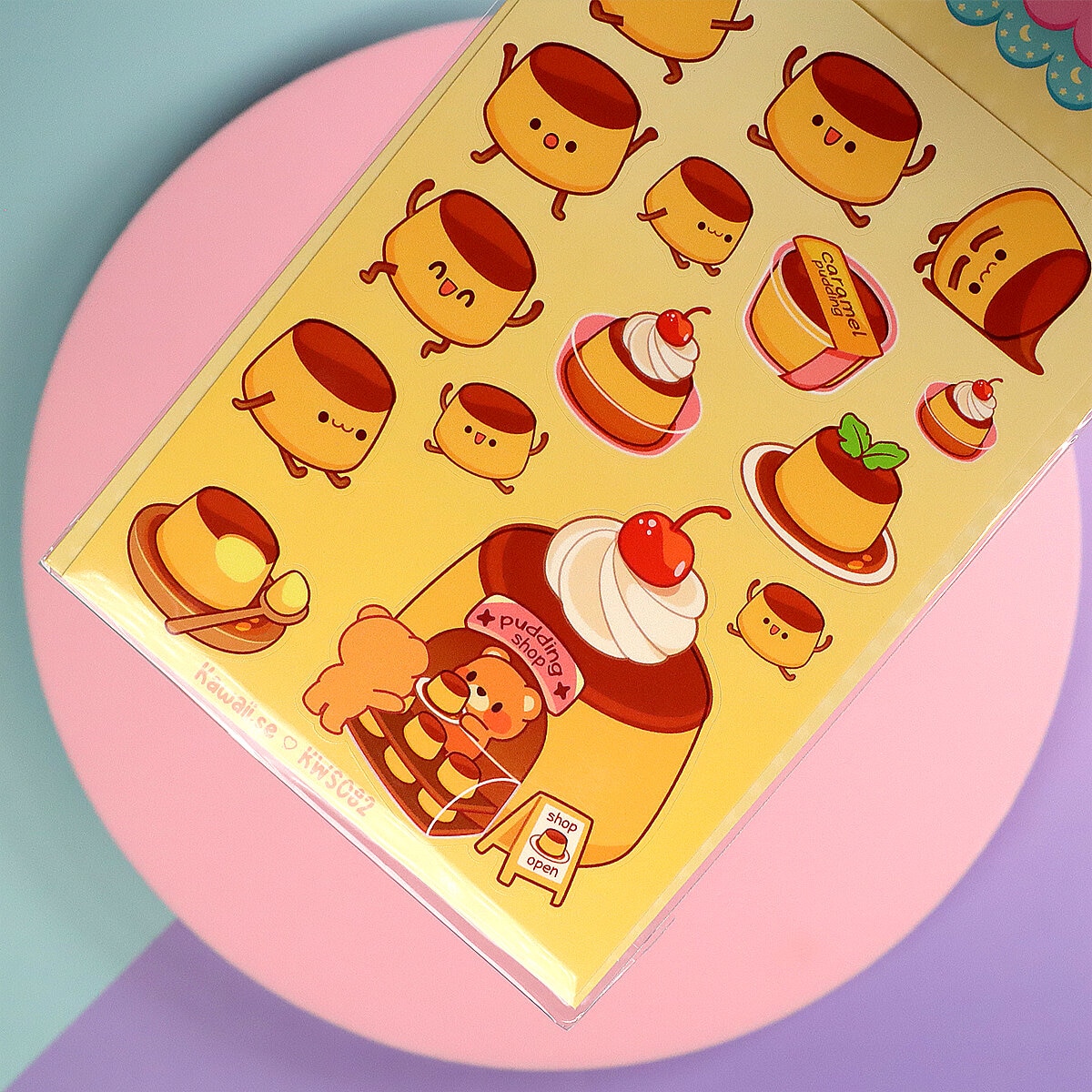 Stickersark A6 - Chubby puddings