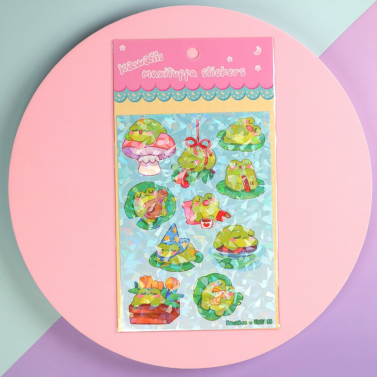 Stickersark A6 - Tired frogs