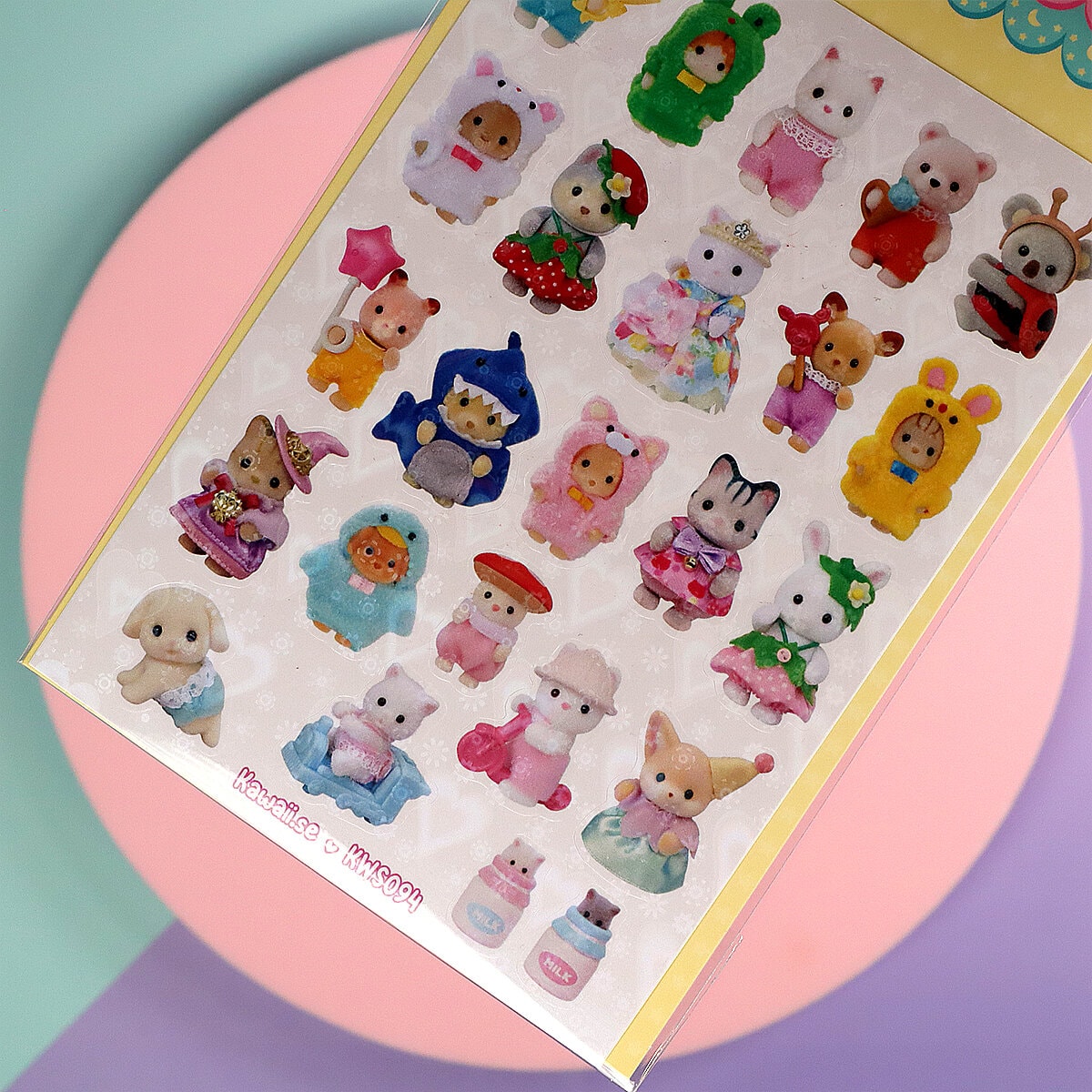 Stickersark A6 - Calico critters