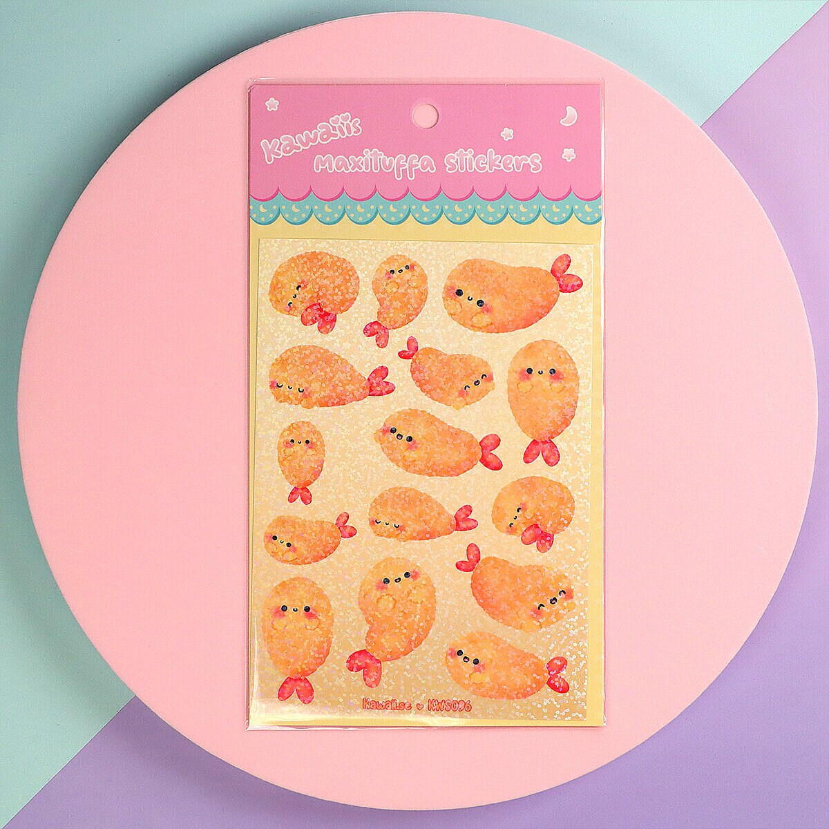 Stickersark A6 - Happy tempura shrimps