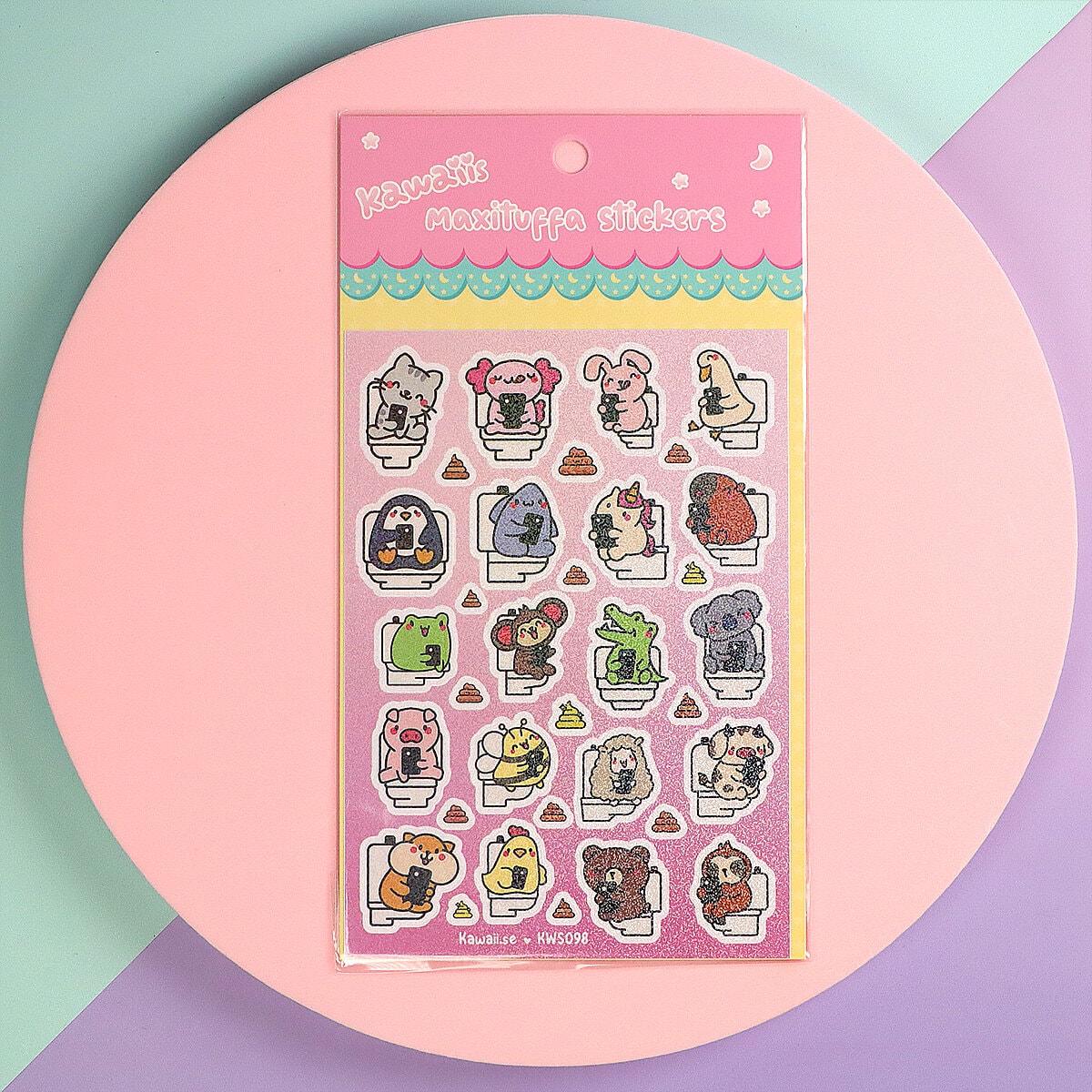 Stickersark A6 - Poopin friends